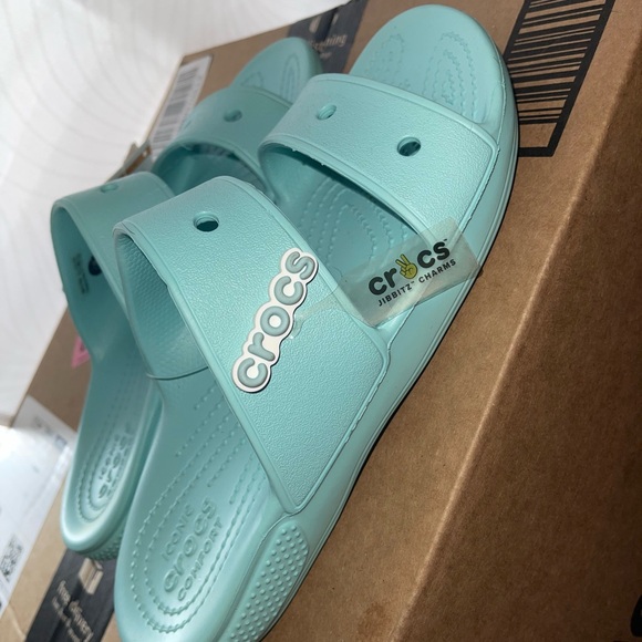 Women’s Crocs Aqua Slide Sandals - Picture 1 of 3